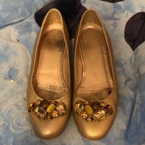 Amalfi Gold Embellished Women's Flats